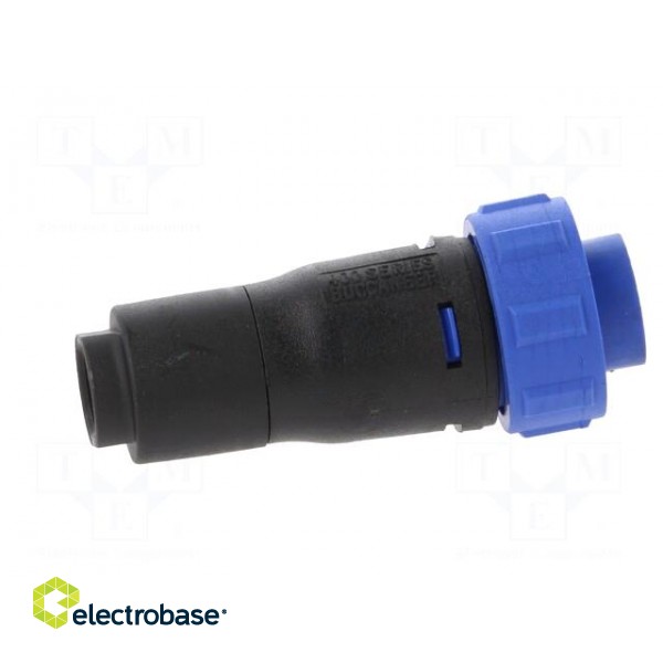 Connector: circular | plug | female | PIN: 12 | w/o contacts | for cable фото 7