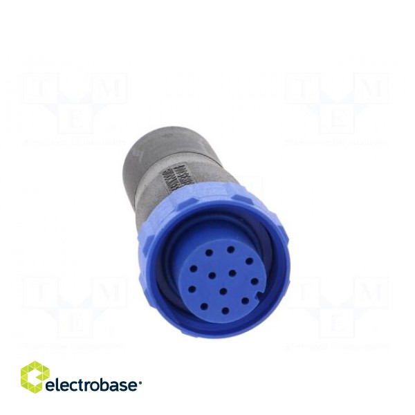 Connector: circular | plug | female | PIN: 12 | w/o contacts | for cable paveikslėlis 9