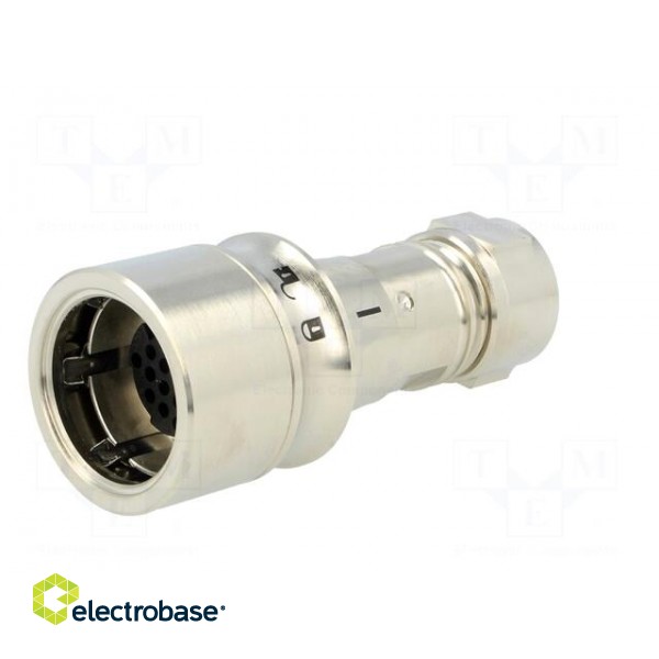 Connector: circular | plug | female | PIN: 16 | w/o contacts | for cable image 2