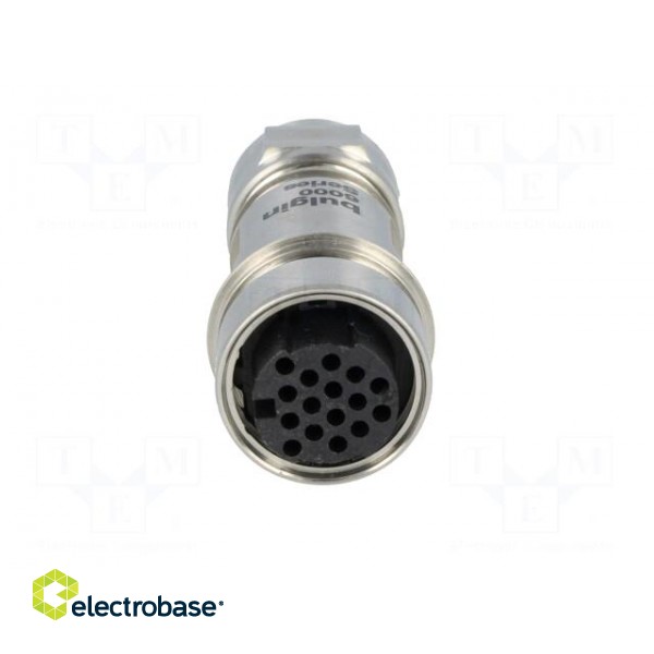 Connector: circular | plug | female | PIN: 16 | w/o contacts | for cable paveikslėlis 9