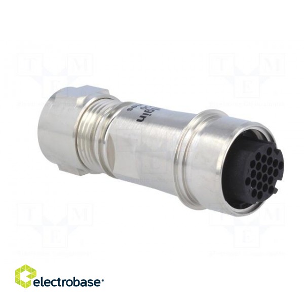 Connector: circular | plug | female | PIN: 22 | w/o contacts | for cable paveikslėlis 8