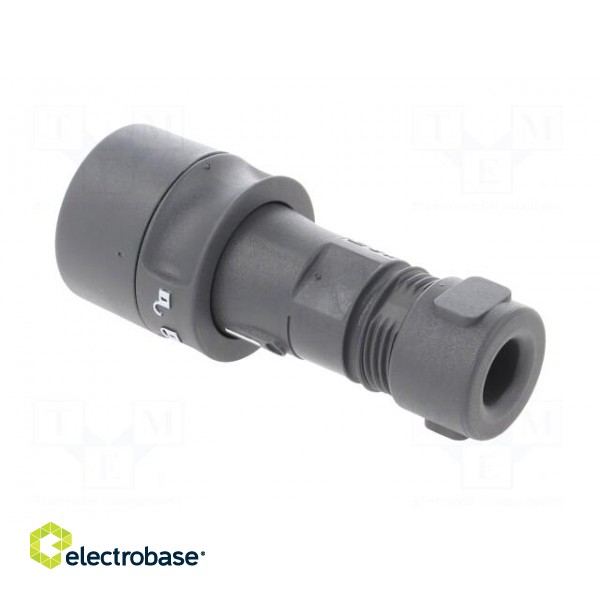 Connector: circular | plug | female | PIN: 22 | w/o contacts | for cable image 4