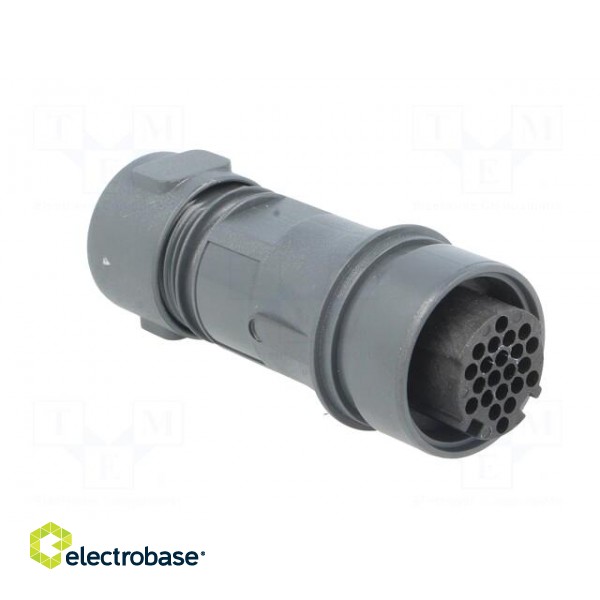 Connector: circular | plug | female | PIN: 22 | w/o contacts | for cable image 8