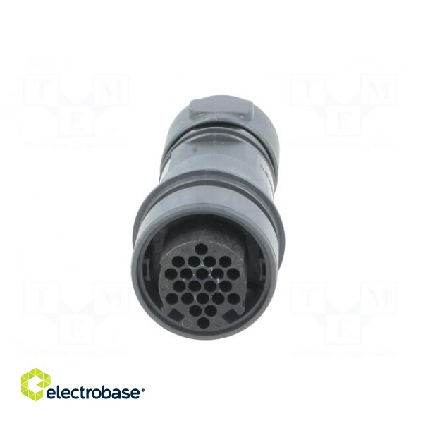 Connector: circular | plug | female | PIN: 22 | w/o contacts | for cable image 9