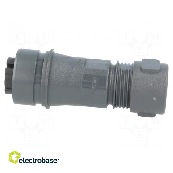 Connector: circular | plug | female | PIN: 2 | w/o contacts | for cable paveikslėlis 3