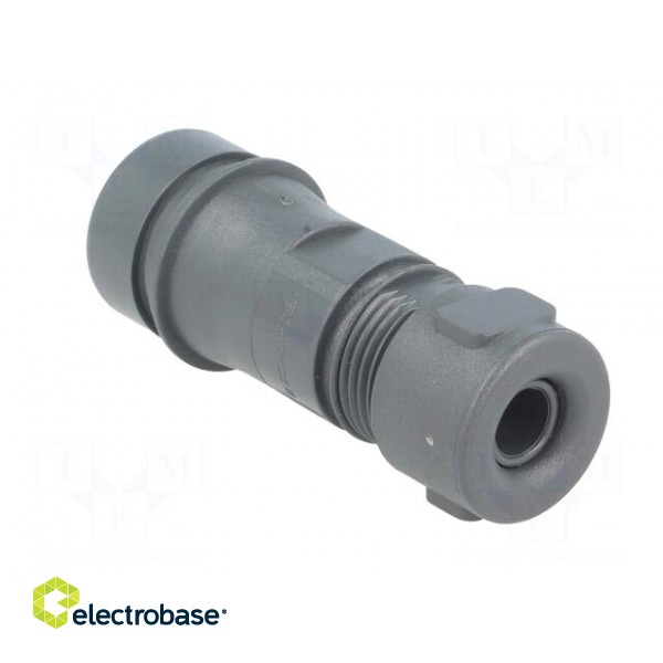 Connector: circular | plug | female | PIN: 2 | w/o contacts | for cable paveikslėlis 4