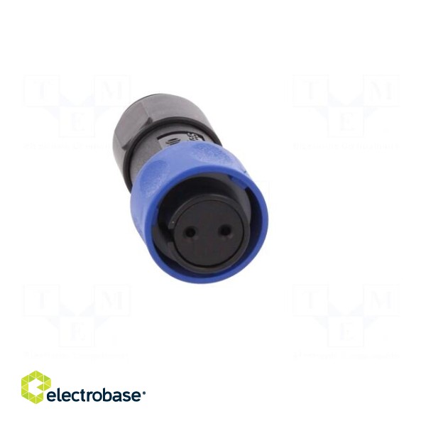 Connector: circular | plug | female | PIN: 2 | w/o contacts | for cable paveikslėlis 9