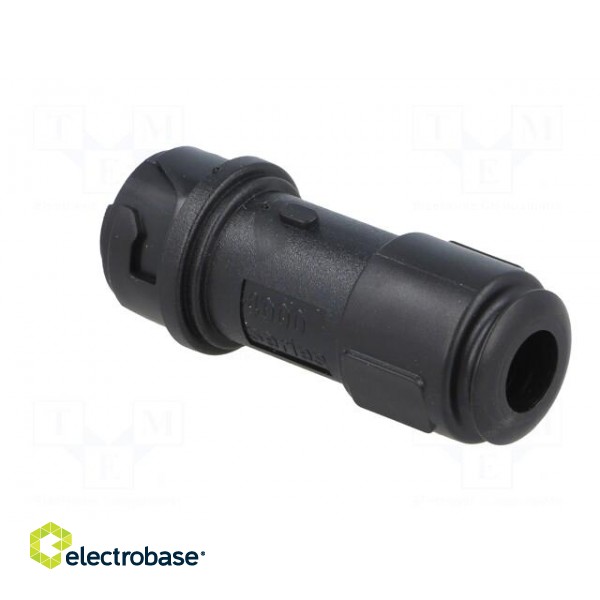Connector: circular | plug | female | PIN: 2 | w/o contacts | for cable paveikslėlis 4