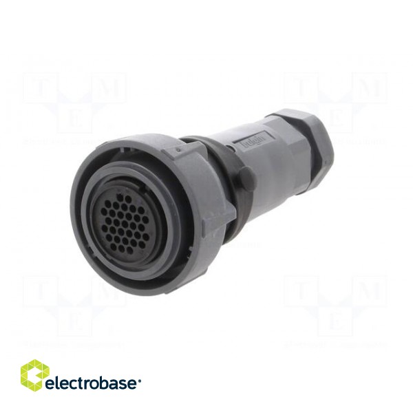 Connector: circular | plug | female | PIN: 32 | w/o contacts | for cable image 2