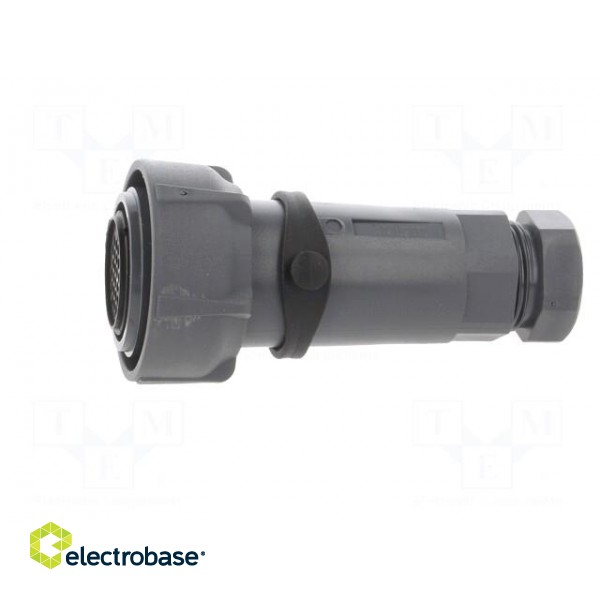 Connector: circular | plug | female | PIN: 32 | w/o contacts | for cable image 3