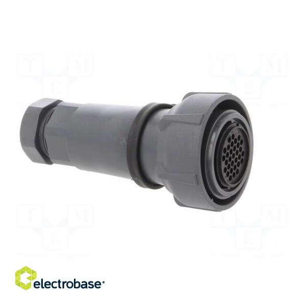 Connector: circular | plug | female | PIN: 32 | w/o contacts | for cable image 8