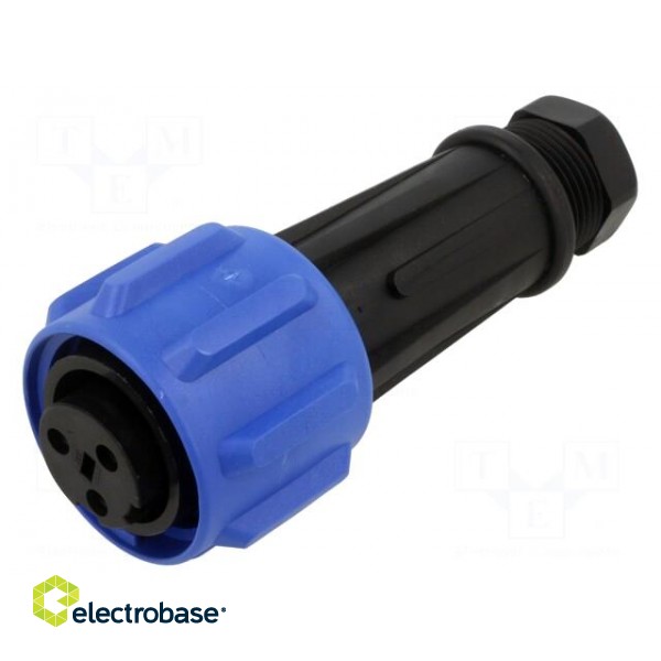 Connector: circular | plug | female | PIN: 3 | Buccaneer 900 | for cable paveikslėlis 1
