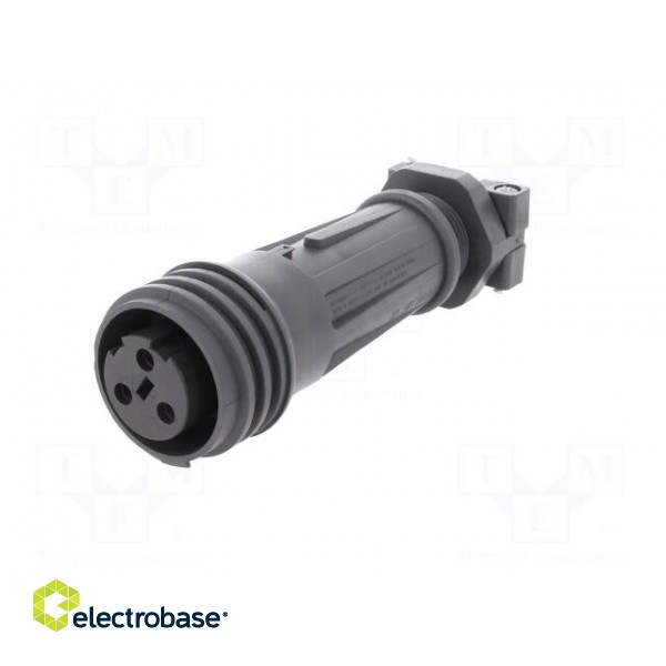 Connector: circular | plug | female | PIN: 3 | EXPlora | Contacts: brass paveikslėlis 2