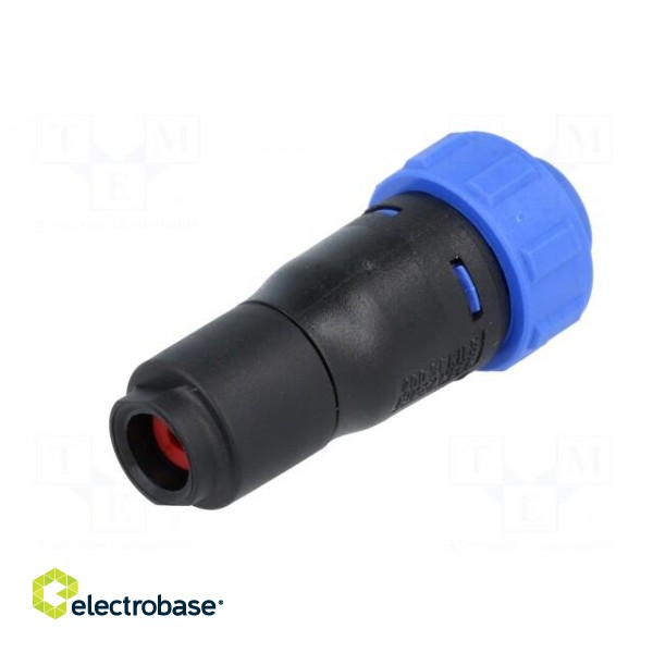 Connector: circular | plug | female | PIN: 3 | w/o contacts | for cable paveikslėlis 6