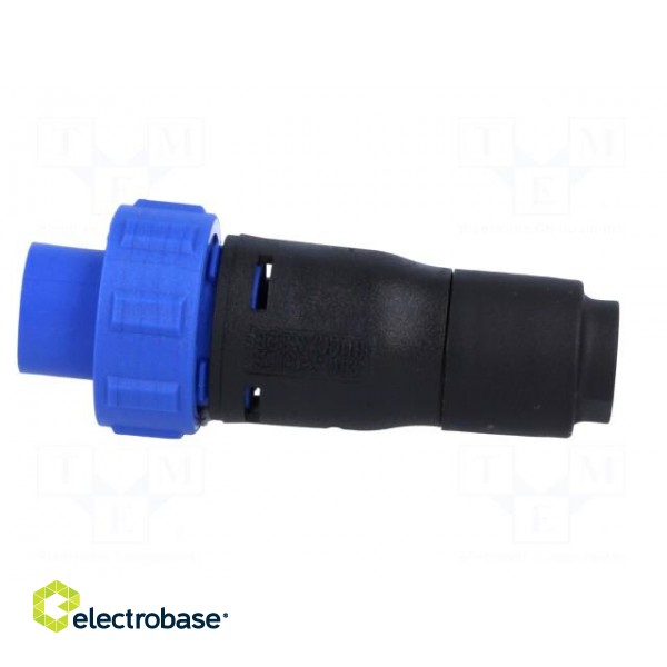 Connector: circular | plug | female | PIN: 3 | w/o contacts | for cable image 3