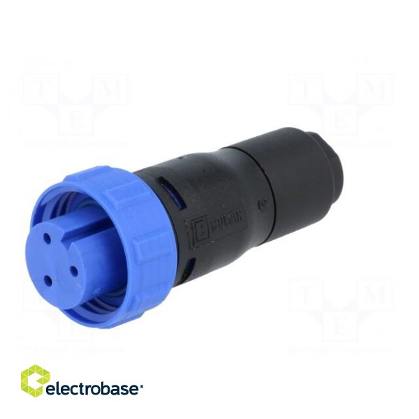 Connector: circular | plug | female | PIN: 3 | w/o contacts | for cable image 7