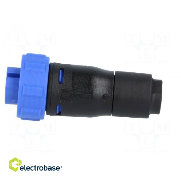 Connector: circular | plug | female | PIN: 3 | w/o contacts | for cable paveikslėlis 3
