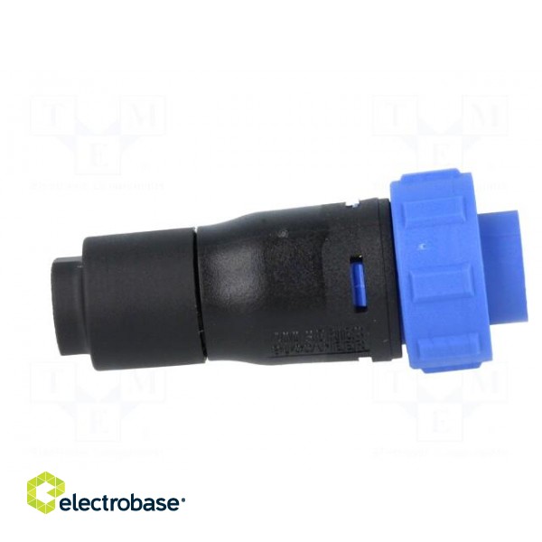 Connector: circular | plug | female | PIN: 3 | w/o contacts | for cable paveikslėlis 7