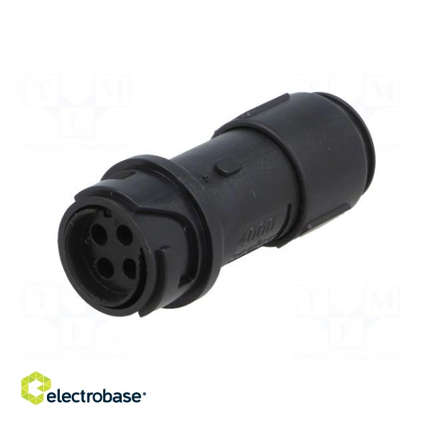 Connector: circular | plug | female | PIN: 4 | w/o contacts | for cable image 5