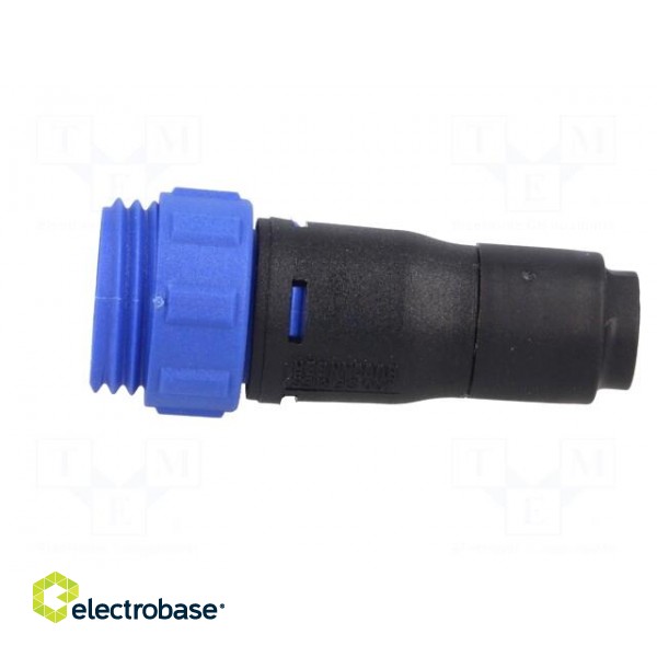 Connector: circular | plug | female | PIN: 4 | w/o contacts | for cable фото 3