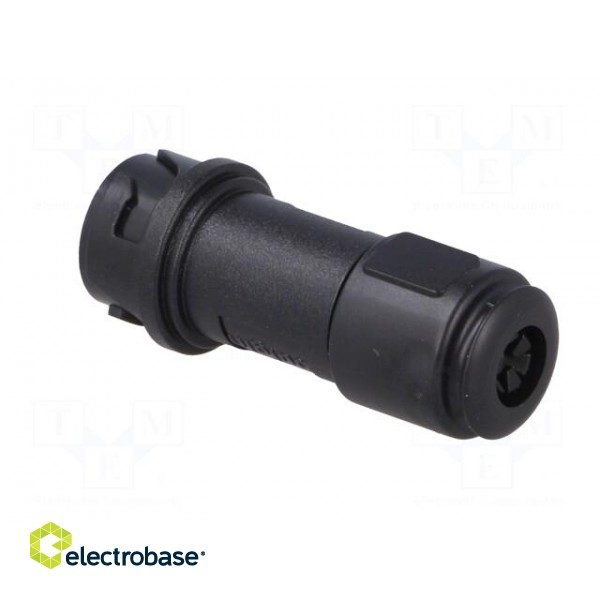 Connector: circular | plug | female | PIN: 4 | w/o contacts | for cable image 4