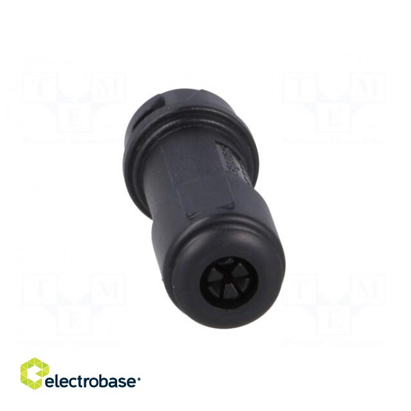 Connector: circular | plug | female | PIN: 4 | w/o contacts | for cable paveikslėlis 5