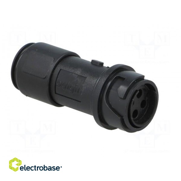 Connector: circular | plug | female | PIN: 4 | w/o contacts | for cable image 3