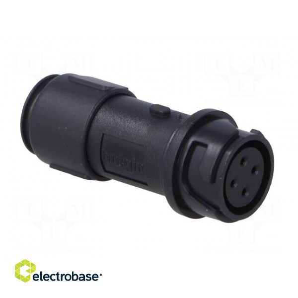 Connector: circular | plug | female | PIN: 4 | w/o contacts | for cable image 8