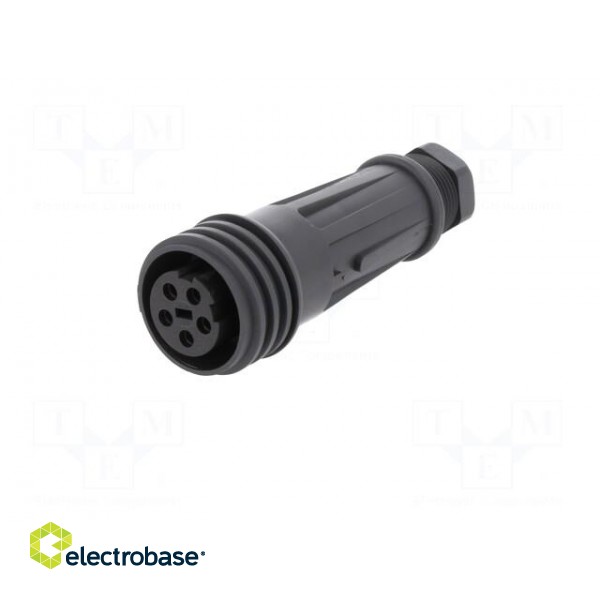 Connector: circular | plug | female | PIN: 5 | EXPlora | Contacts: brass image 2