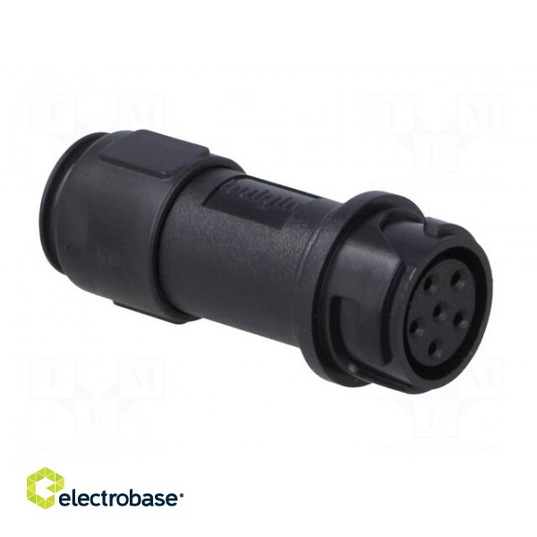 Connector: circular | plug | female | PIN: 6 | w/o contacts | for cable image 8