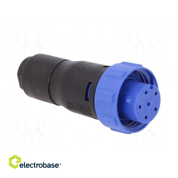 Connector: circular | plug | female | PIN: 6 | w/o contacts | for cable image 8