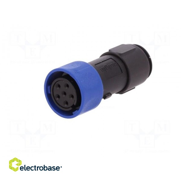 Connector: circular | plug | female | PIN: 6 | w/o contacts | for cable image 2