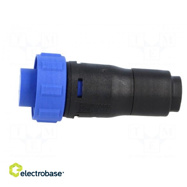 Connector: circular | plug | female | PIN: 6 | w/o contacts | for cable image 3