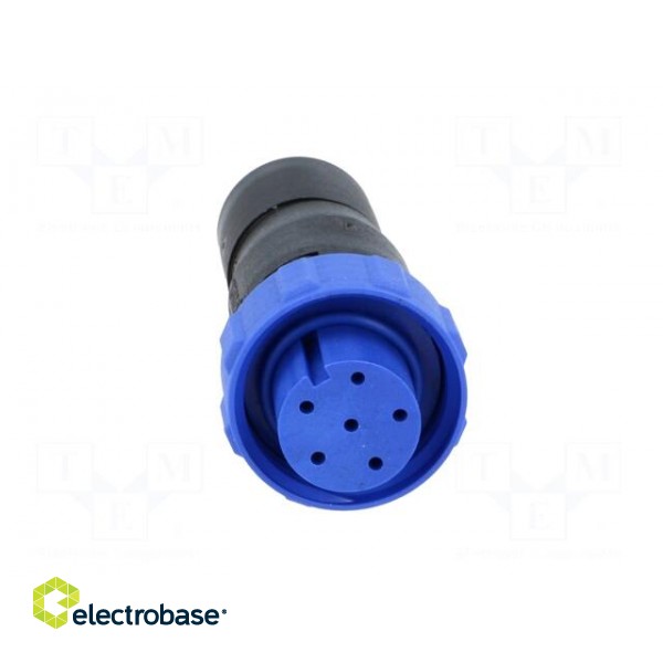 Connector: circular | plug | female | PIN: 6 | w/o contacts | for cable image 9
