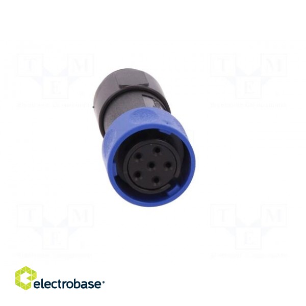 Connector: circular | plug | female | PIN: 6 | w/o contacts | for cable image 9