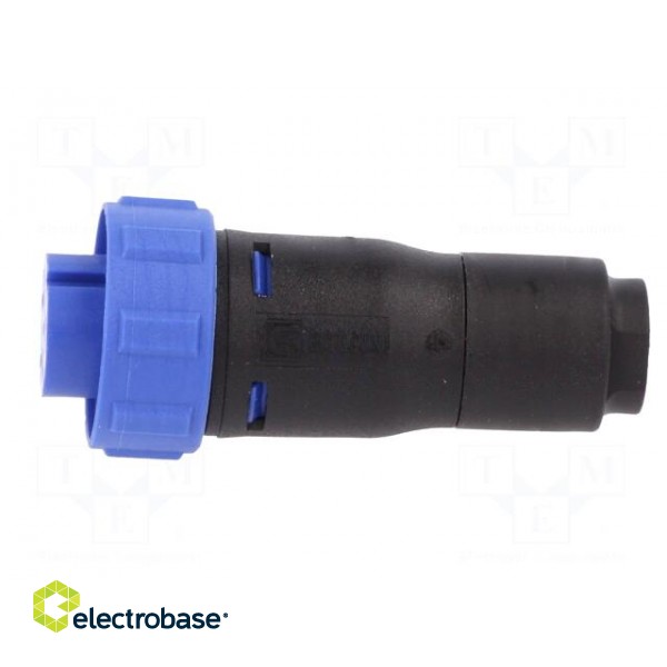 Connector: circular | plug | female | PIN: 6 | w/o contacts | for cable image 3