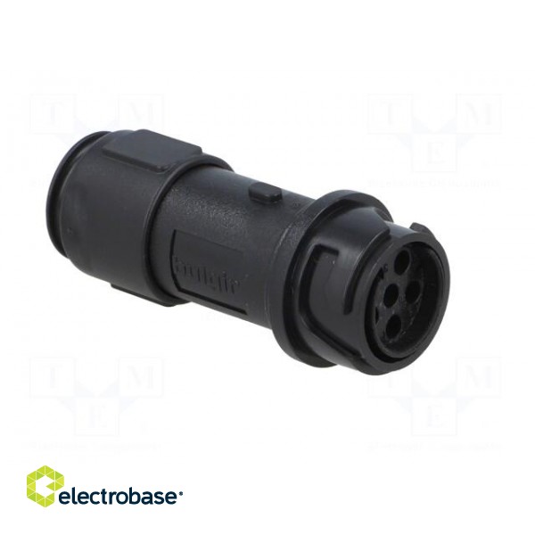 Connector: circular | plug | female | PIN: 6 | w/o contacts | for cable paveikslėlis 8