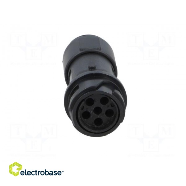 Connector: circular | plug | female | PIN: 6 | w/o contacts | for cable фото 9