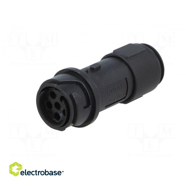 Connector: circular | plug | female | PIN: 6 | w/o contacts | for cable paveikslėlis 2