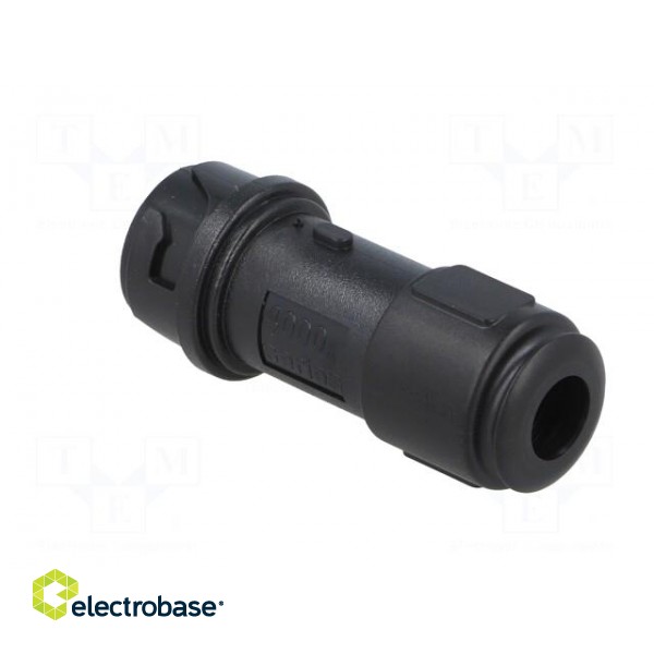 Connector: circular | plug | female | PIN: 6 | w/o contacts | for cable paveikslėlis 4