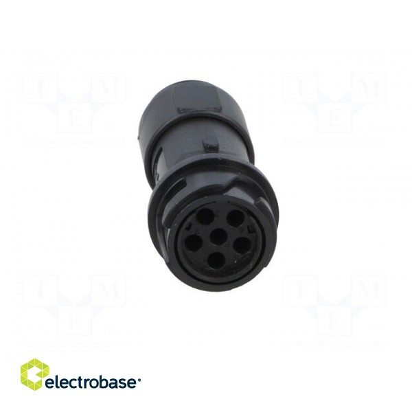 Connector: circular | plug | female | PIN: 6 | w/o contacts | for cable image 9