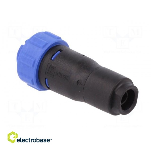 Connector: circular | plug | female | PIN: 6 | w/o contacts | for cable image 4