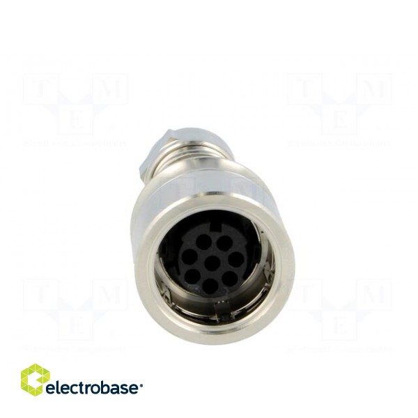 Connector: circular | plug | female | PIN: 8 | w/o contacts | for cable image 9