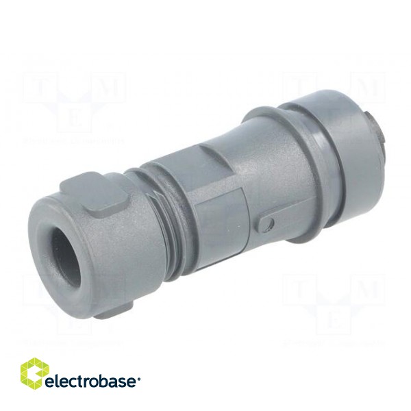 Connector: circular | plug | female | PIN: 8 | w/o contacts | for cable фото 6
