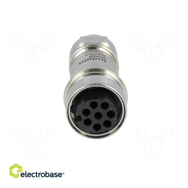 Connector: circular | plug | female | PIN: 8 | w/o contacts | for cable image 9