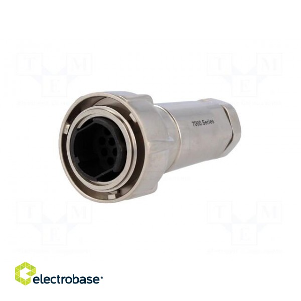Connector: circular | plug | male | PIN: 10 | w/o contacts | for cable image 2