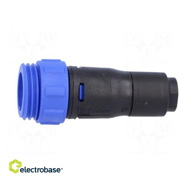 Connector: circular | plug | male | PIN: 10 | w/o contacts | for cable paveikslėlis 3