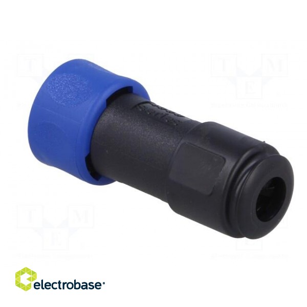 Connector: circular | plug | male | PIN: 10 | w/o contacts | for cable фото 4