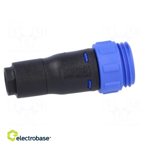 Connector: circular | plug | male | PIN: 10 | w/o contacts | for cable paveikslėlis 7