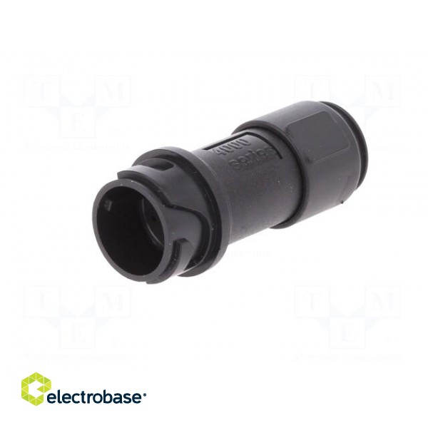 Connector: circular | plug | male | PIN: 10 | w/o contacts | for cable image 2